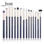 15pcs Prussian Blue Fiber Makeup Brush Jessup Eye Brush Set for sale