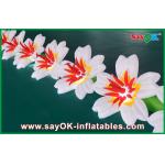 Wedding Decoration Inflatable LED Flower Chain Colorful Oxford Cloth for sale