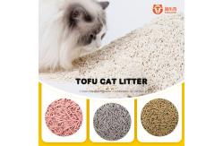 China Stripe Shape Tofu Cat Litter Plant Natural Tofu Clumping Cat Litter supplier