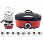 Time Efficient Non Stick Multi Cooker Enhance Natural Food Flavors Round Shape for sale