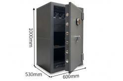 China Anti Theft Fireproof Jewelry Safe Leather-Covered Biometric Fingerprint Lock supplier