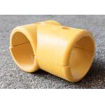 FRP Fence Pipe Connector Elbow Base Three Way Yellow SMC Fittings