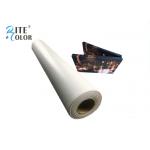 Waterproof White Inkjet Cotton Canvas Roll Matte 410gsm For Pigment / Dye Ink
