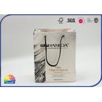 Custom Paper Shopping Bags With Nylon Handle Matte Lamination