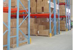 China Warehouse 4 Tier Upright Pallet Racking Heavy Duty Blue 24 X 144 supplier
