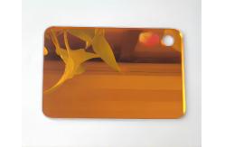 China High Reflective Non Adhesive Gold Silver Mirror Acrylic Sheet Scratch Resistance supplier