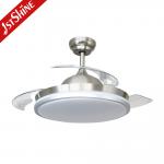 LED Retractable Ceiling Fan Light 3 Speed Remote Control Modern