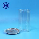 Straight Healthy Bpa Free Clear Plastic Cans 211# 12oz 360ml Dry Fruits Condiments Packing for sale