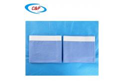 China Plain Blue Surgical Utility Drape With Adhesive Non Woven Fabric supplier