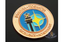 China Iron Die Strucking Custom Challenge Coins Promotional Items Cut Edge supplier