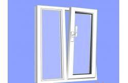 China UPVC / PVC Double Glass Tilt And Turn Windows Double Glazed Inward Opening supplier