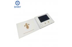 China Customized 7 Inch Lcd Screen Brochure Video Greeting Card With Box supplier