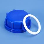 2022 Plastic Lid 53mm Blue Screw Cap Lid For 5L Jerry can Customized Logo Acceptable for sale
