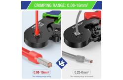 China Hexagonal Portable Cable Ferrule Crimper , Lightweight Rope Crimping Tool supplier