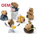 Customized Funny Animal Toys Made 6 Designs PVC Dolls OEM PVC Material Mini Toys for sale