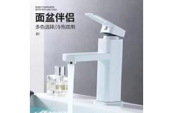 China SUS304 Bathroom Mixer Waterfall Sanitary Ware Faucet With Gold Handle supplier