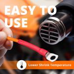 Adhesive Lined Heat Shrink Tubing Kit 3:1 Ratio 200pcs Plastic Material