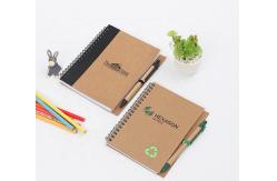 China 80sht Youfu Kraft Spiral Notebook A5 , 70gsm Mini Pocket Notebook With Pen supplier