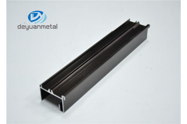 Champagne Aluminium Window Profiles Anodizing Extruded Aluminum Window Frame