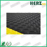 Yellow / Black Anti Fatigue Mats Industrial 3 Layers Structure Customized Size