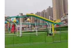 China Non Powered Steel Interactive Playground Equipment Zipline Roller Coaster Equipment For Amusement supplier