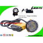 Waterproof LED Miners Lamp 25000lux Brightness With 10.4 Ah Big Battery Capacity for sale