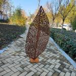 300mm Corten Steel Sculpture SGS Metal Steel Garden Sculpture Yard Art For Parks for sale