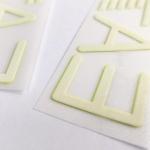 3D Effect Heat Transfer Labels For T Shirts Washable Durable