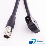  12pin male to 2pin d-tap male cable for camera power supply for sale