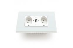 China Smart Home Essential Double Smart Socket Hands Free 110-240V supplier