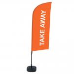 Polyester Double Side Printing Screen Printing Beach Custom Feather Flag Banners for sale