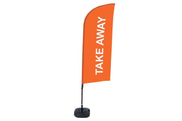 Polyester Double Side Printing Screen Printing Beach Custom Feather Flag Banners