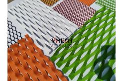 China PVDF Aluminum Facade Mesh Build Metal Expanded Plate Exterior Cladding supplier
