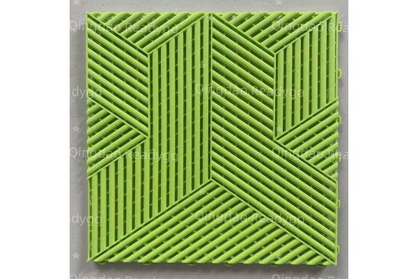 Abrasion Resistant Garagetrac Tiles Grey Square Interlocking Floor Tile