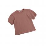 2 PCS Waffle Short Puff Sleeve Tshirts 100% Cotton 6T Casual