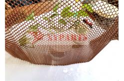 China Hanging Woven Wire Mesh Shower Curtain Aluminum Coil supplier