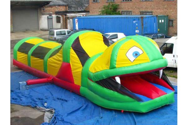 Inflatable Tunnel Maze , Snake Train Tunnel For School Amusement Equipment