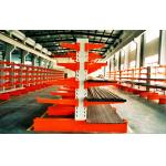 Cold Rolling Steel Cantilever Storage Racks With Multi - Level , Blue / Orange for sale