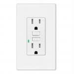 15A 125V 60Hz GFCI Power Outlet Safe Socket Wall Mounted Self grounding for sale
