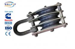 China Alternative Steel Wire Rope Pulley Block , Stringing Iron Rope Pulley Block supplier