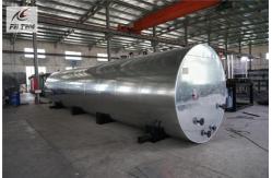 China Galvanized Bitumen Container , Transverse Legs Asphalt Storage Tank / Silo supplier