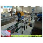Pvc Fiber Reinforced Soft Plastic Pipe Extrusion Machine , Pvc Gridding Pipe Production Line for sale