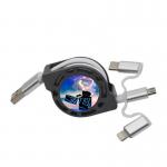 Double Sided 3 In 1 Sublimation USB Data Cable Custom Flash Drive