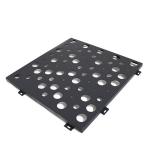 Black Color Irregular Hole Perforated Metal Plate For Curtain Wall for sale