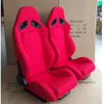 Adjustable Racing Style Car Seats , Automotive Racing Seats Suede Material for sale