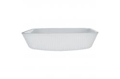 China 12mm Countertop Vanity Sinks Crystal Square Vessel Bathroom Scratch Resistant White supplier