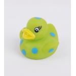5cm Length Dot Patterned Baby Rubber Duck Floating Water Resistant BPA Free Standard Duck for sale