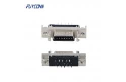 China 20pin SCSI Female Connector , 1.27mm Pitch Straight PCB SCSI Connector supplier