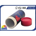 Retail Packaging Round Paper Cylinder Containers For Candle / Soap / Bath Bomb for sale