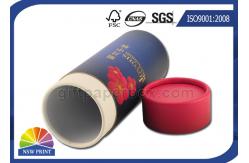 China Retail Packaging Round Paper Cylinder Containers For Candle / Soap / Bath Bomb supplier